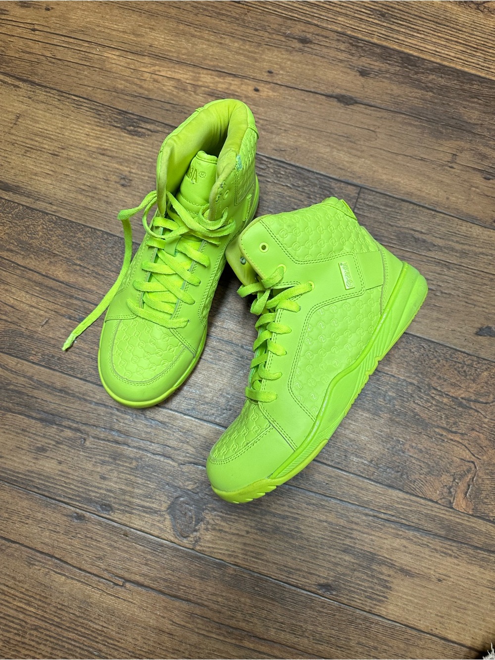 Zumba Fitness Neon Lime High-Top Athletic Sneakers